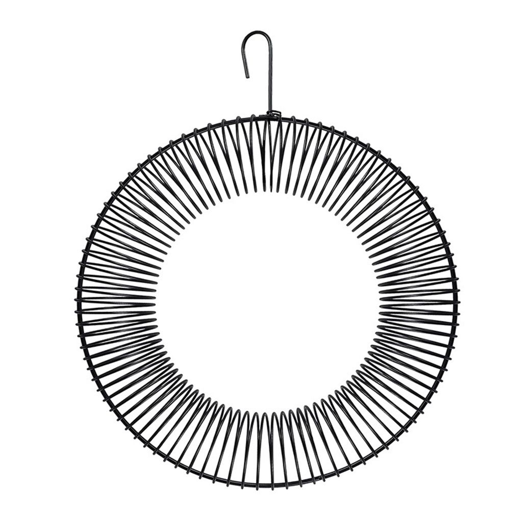 Peanut Wreath Bird Feeder 16 Inch, Rust & Waterproof, Solid Steel Durables Whole Peanut Wild Bird Feeder black