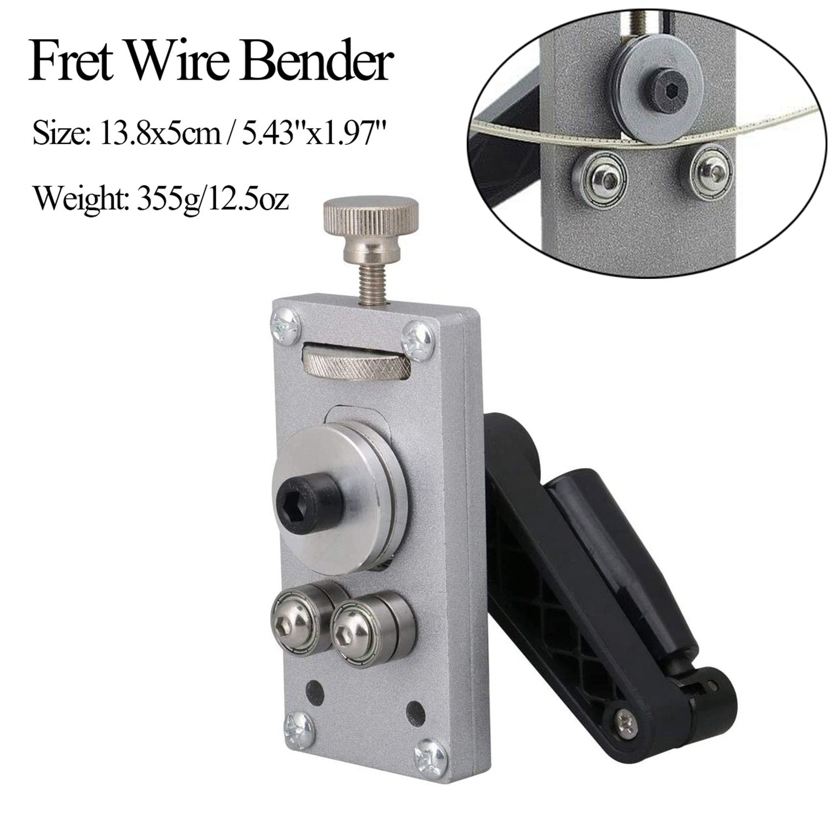 5.43Inch Guitar Bass Luthier Tool Guitar Fret Bender for Fret Wire Bending and Straightening Luthier
