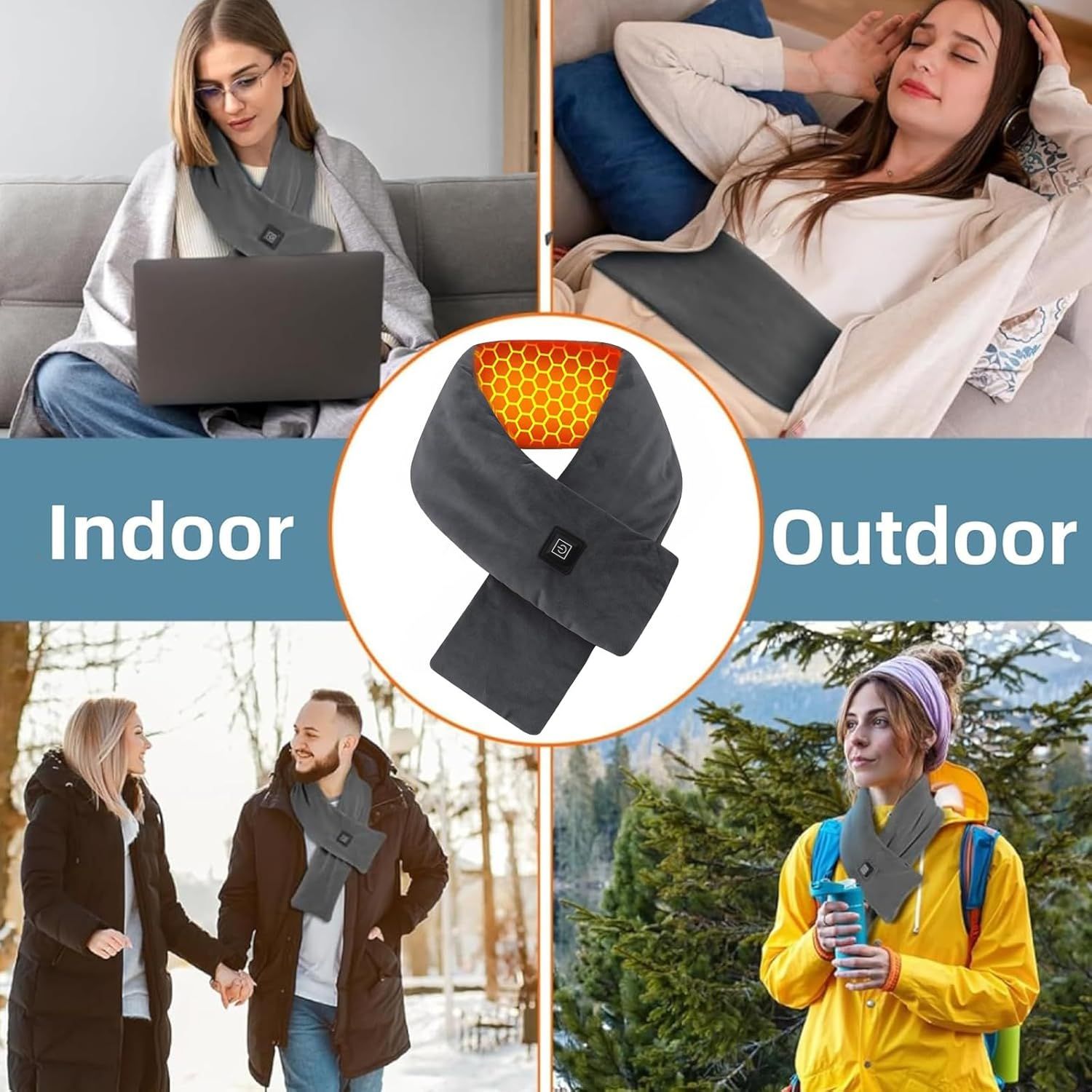 Heated Scarf for Women & Men
