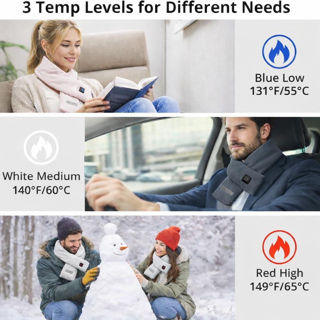 Heated Scarf for Women & Men