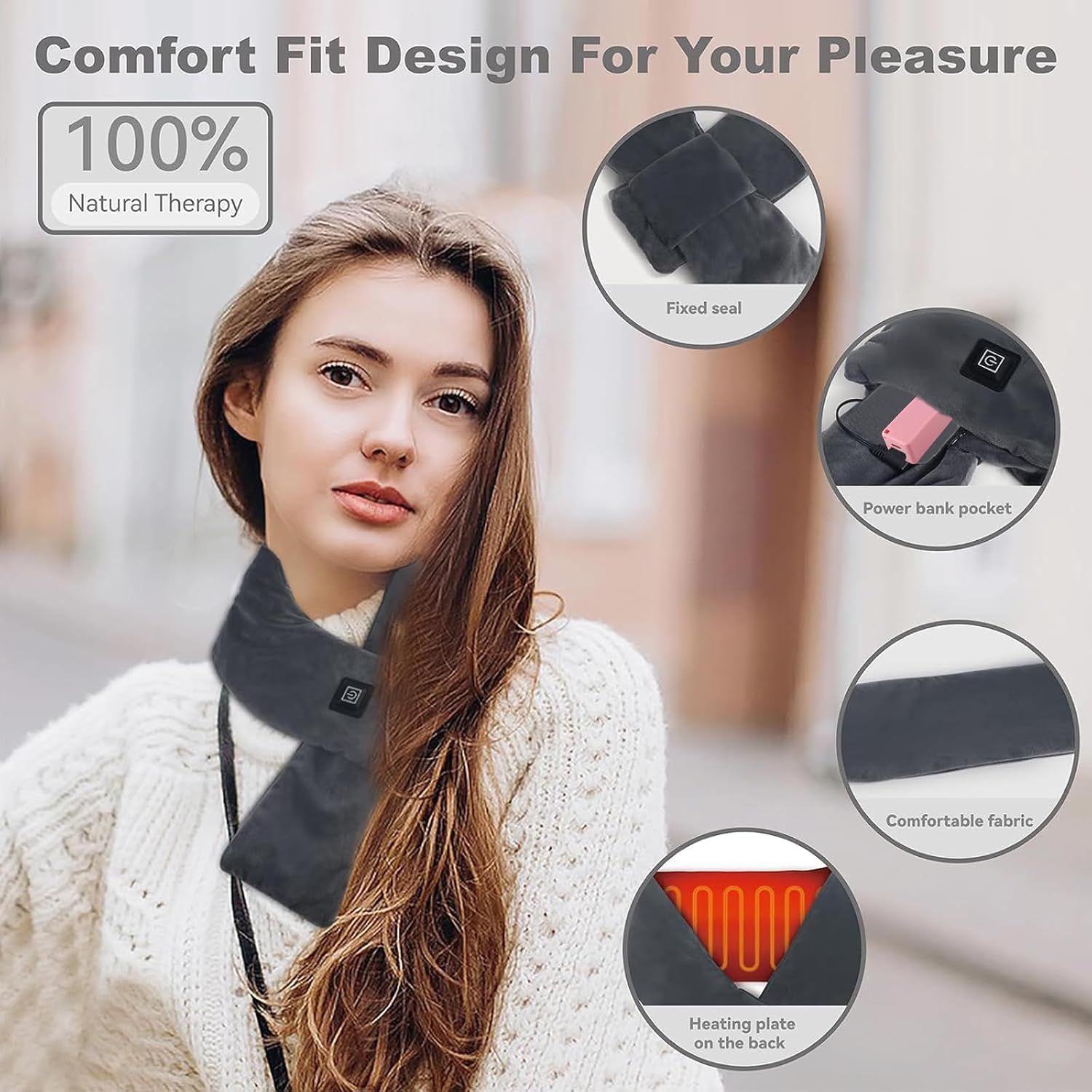 Heated Scarf for Women & Men
