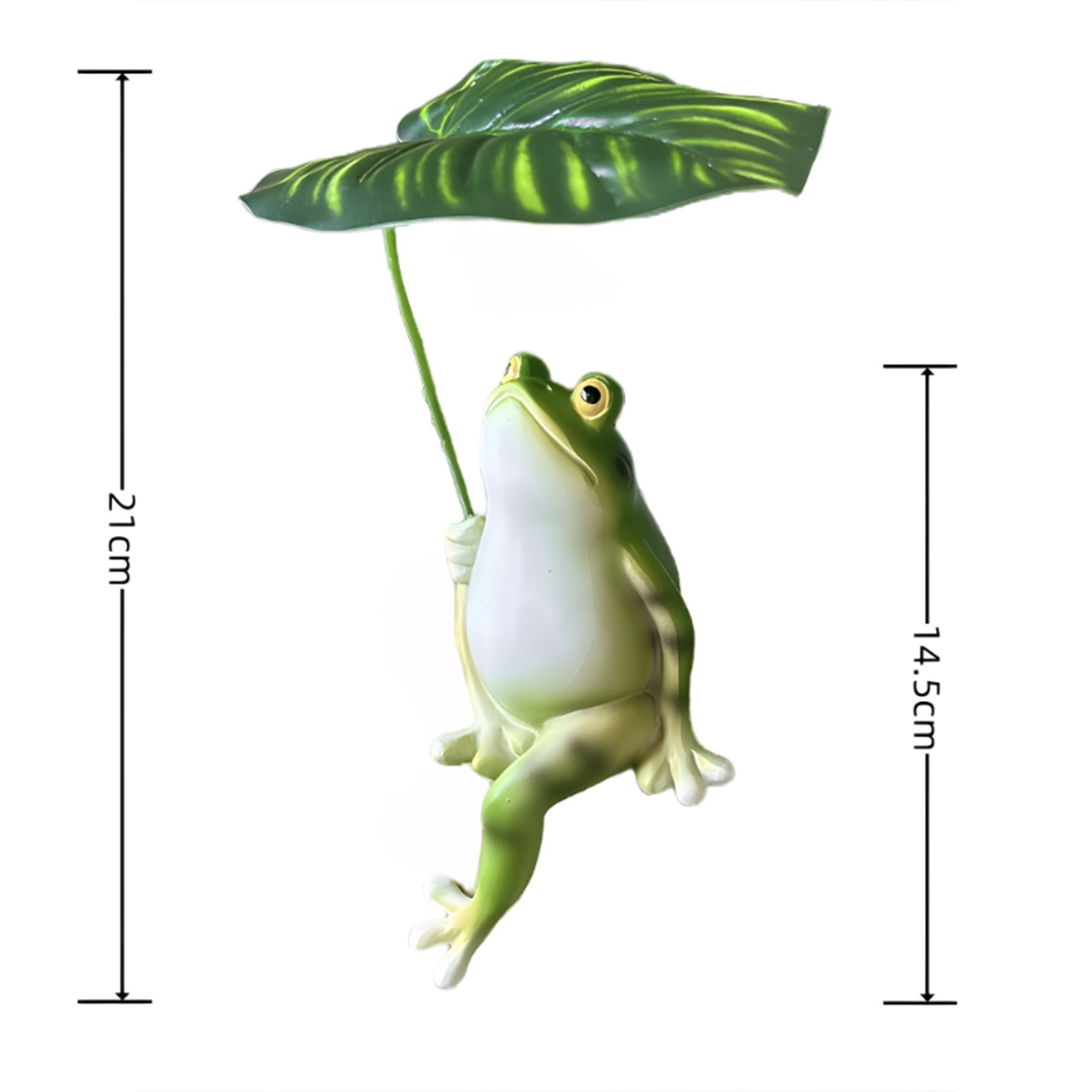 Creative Umbrella Frog Resin Figurine - Outdoor Patio Garden Balcony Decor