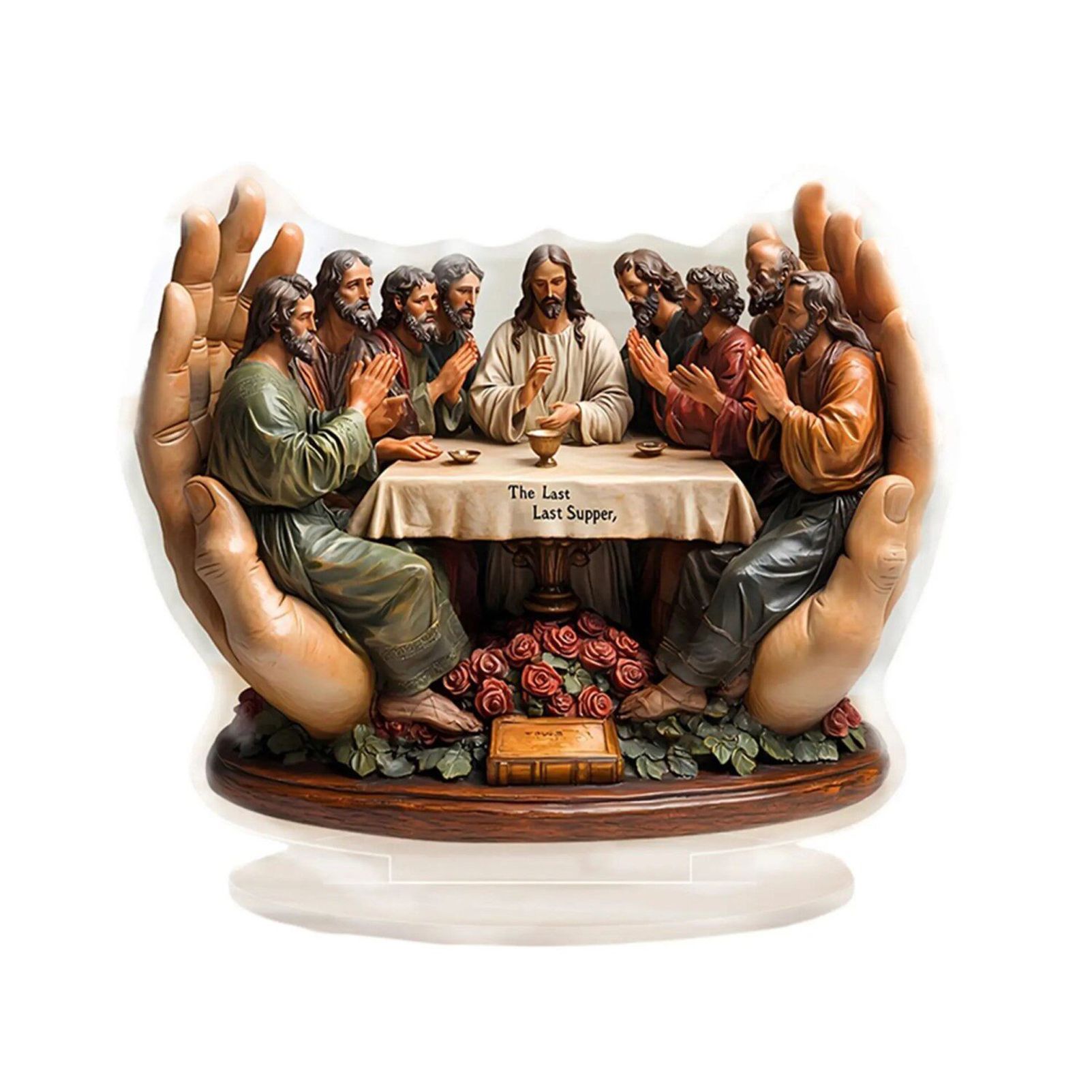 Acrylic "The Last Supper" Tabletop Statue - Religious Art Decor for Home & Office Acrylic "The Last Supper" Tabletop Statue - Religious Art Decor for Home & Office