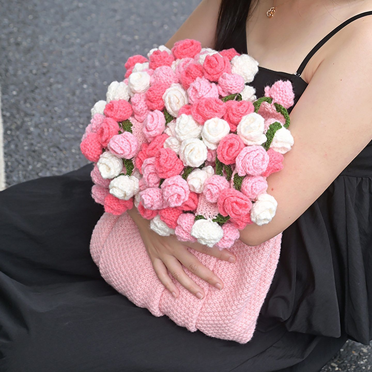 52 Pink Rose Blanket Diameter Approximately 110CM 52 Pink Rose Blanket Diameter Approximately 110CM