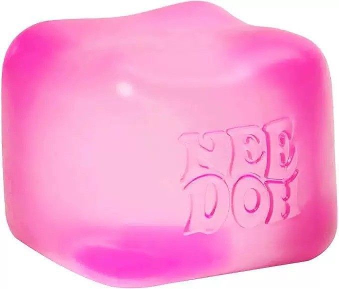 5cm Pink TPR Soft Ice Cube Squishy-Stress Relief Gel Fidget Toy