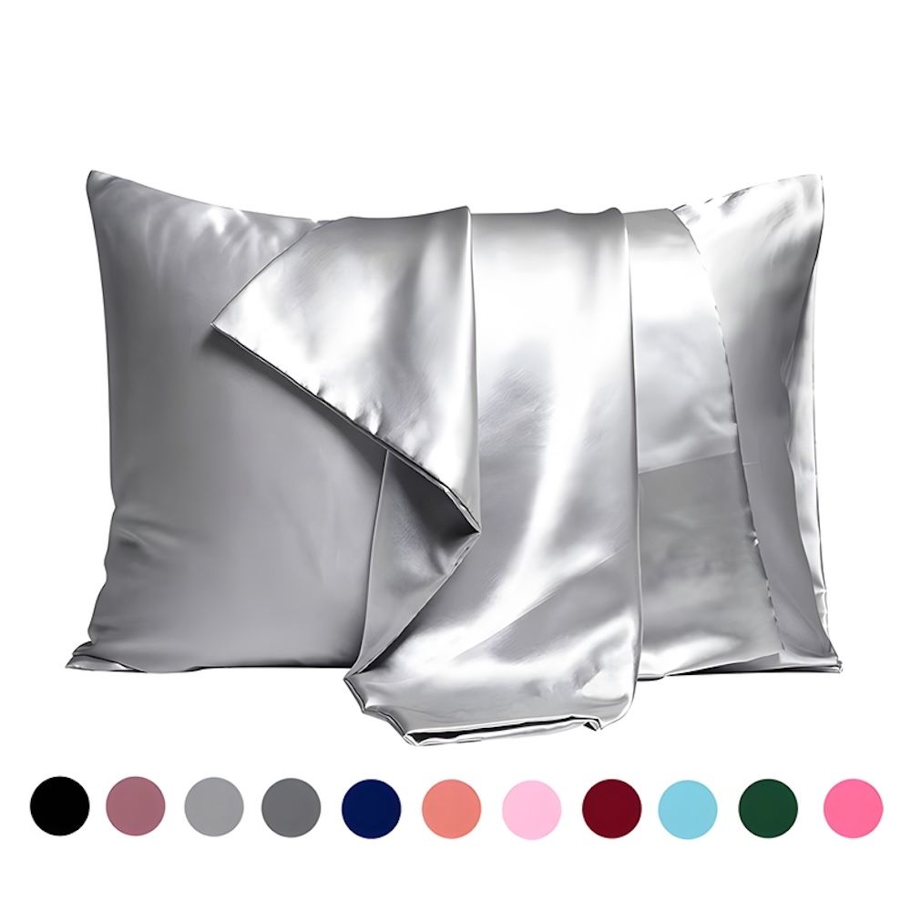 Satin pillowcase 2-pack light gray Satin pillowcase 2-pack light gray