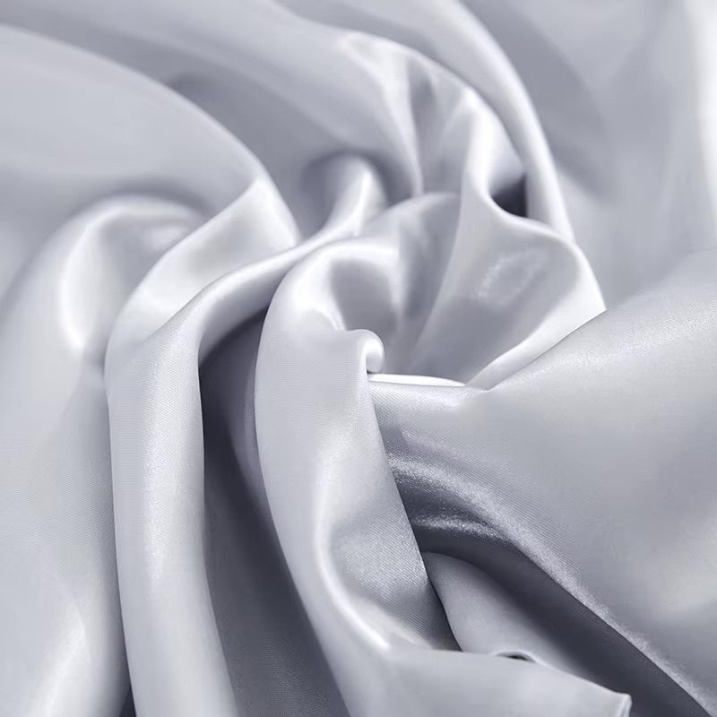 Satin pillowcase 2-pack light gray
