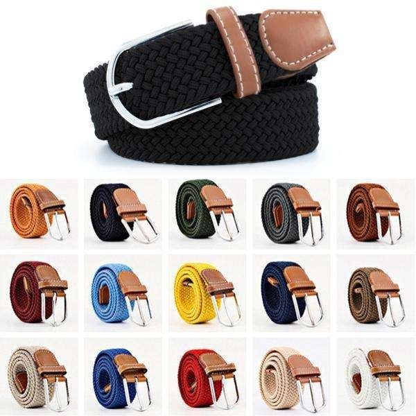 Elastic Relax Belt, W26-W36, Purple, Canvas Fabric Belt