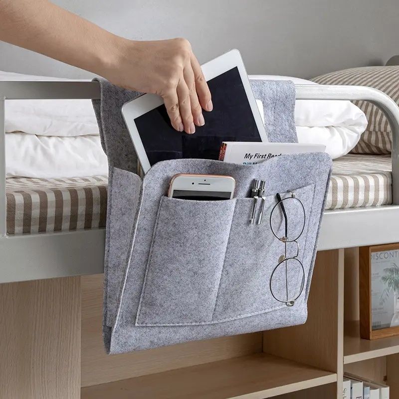 Felt Storage Bag Pouch Bed