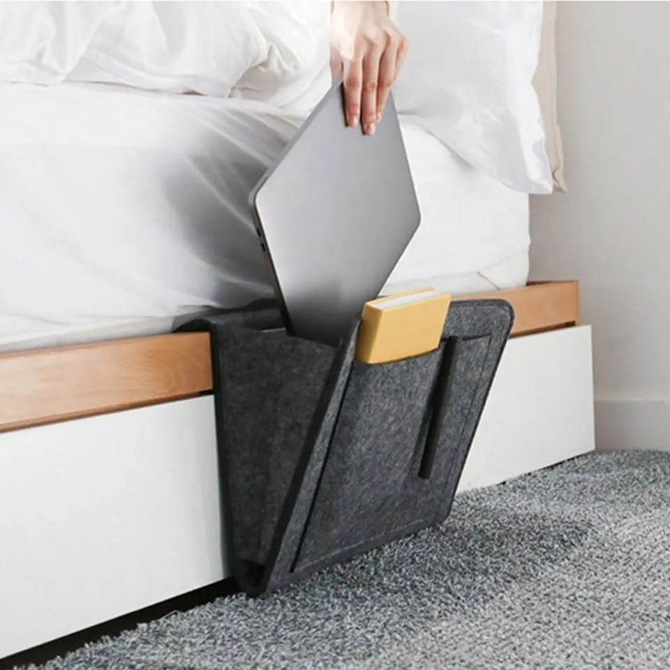 Felt Storage Bag Pouch Bed