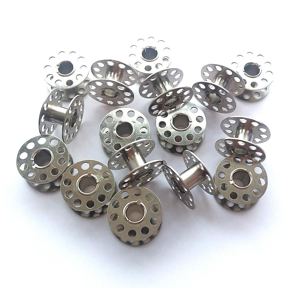 25 Bobbins for Sewing Machine Silver