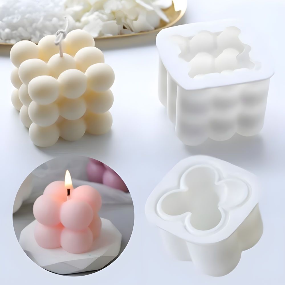 2pcs white candle molds 2pcs white candle molds