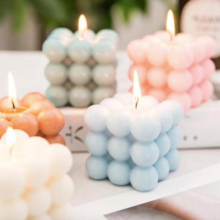 2pcs white candle molds