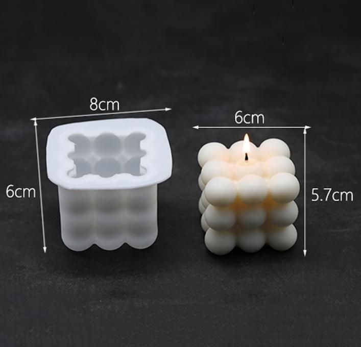 2pcs white candle molds