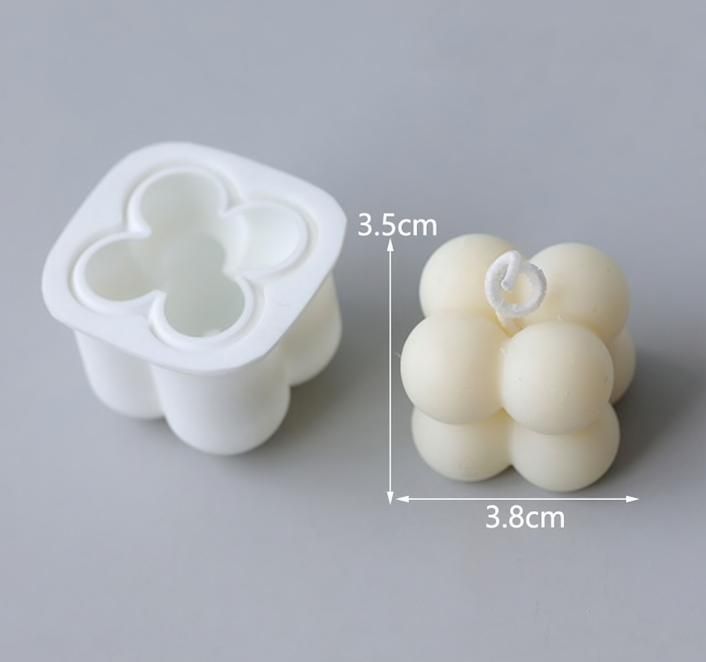 2pcs white candle molds