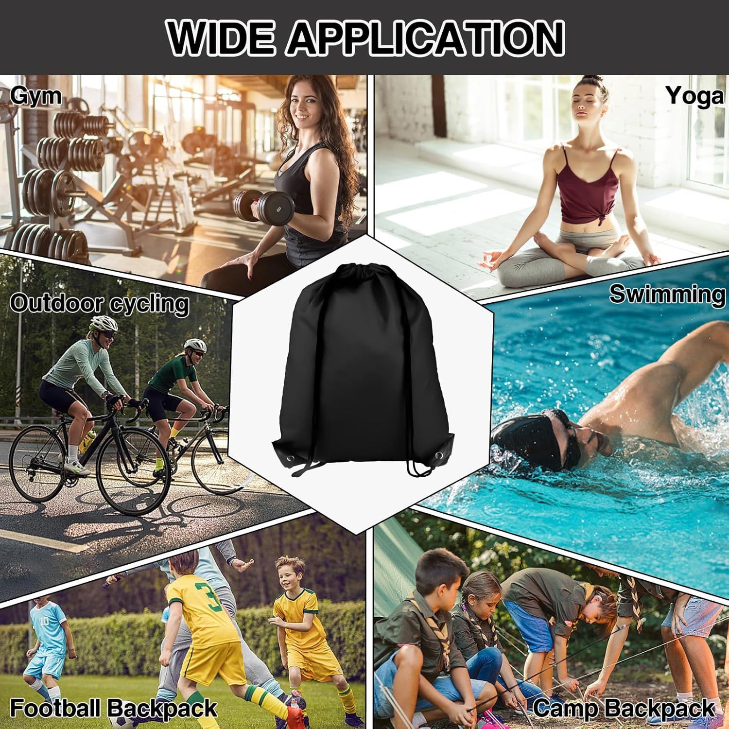 Drawstring Backpack 6 Colors Drawstring Bags