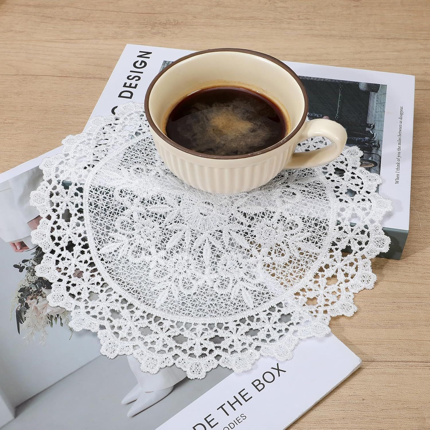 2PCS Vintage Crochet Doilies