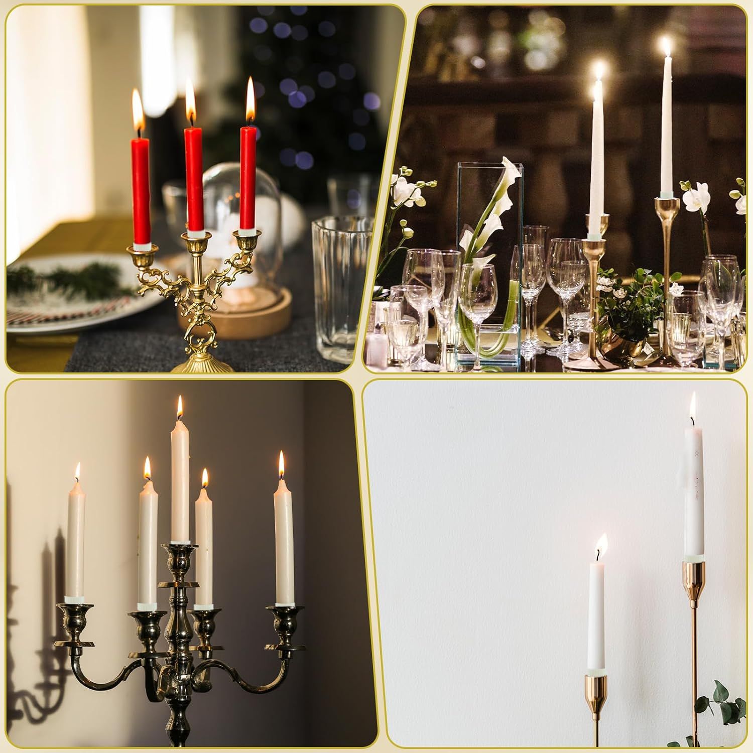 12PCS Rubber Candle Grippers