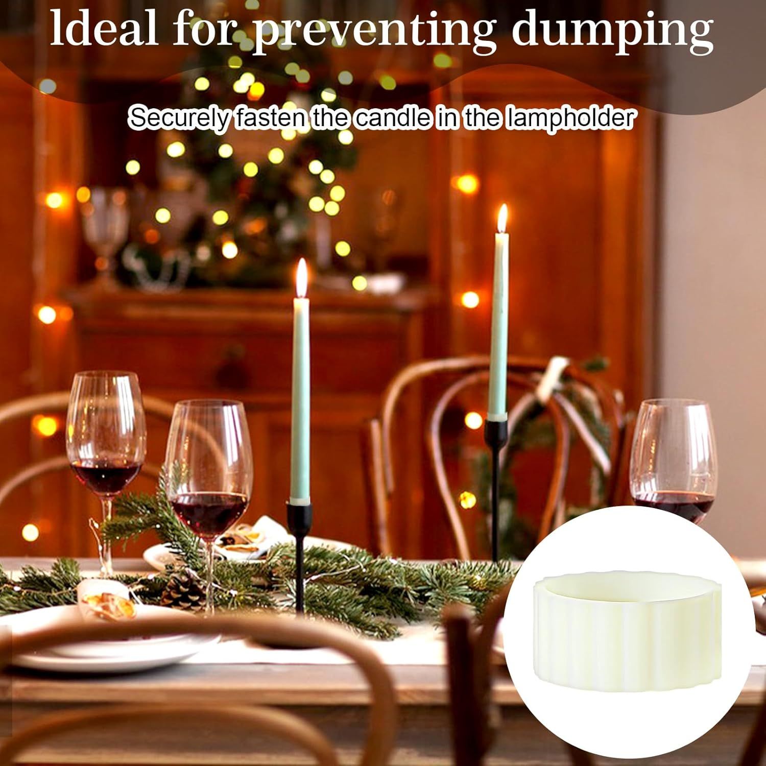 12PCS Rubber Candle Grippers