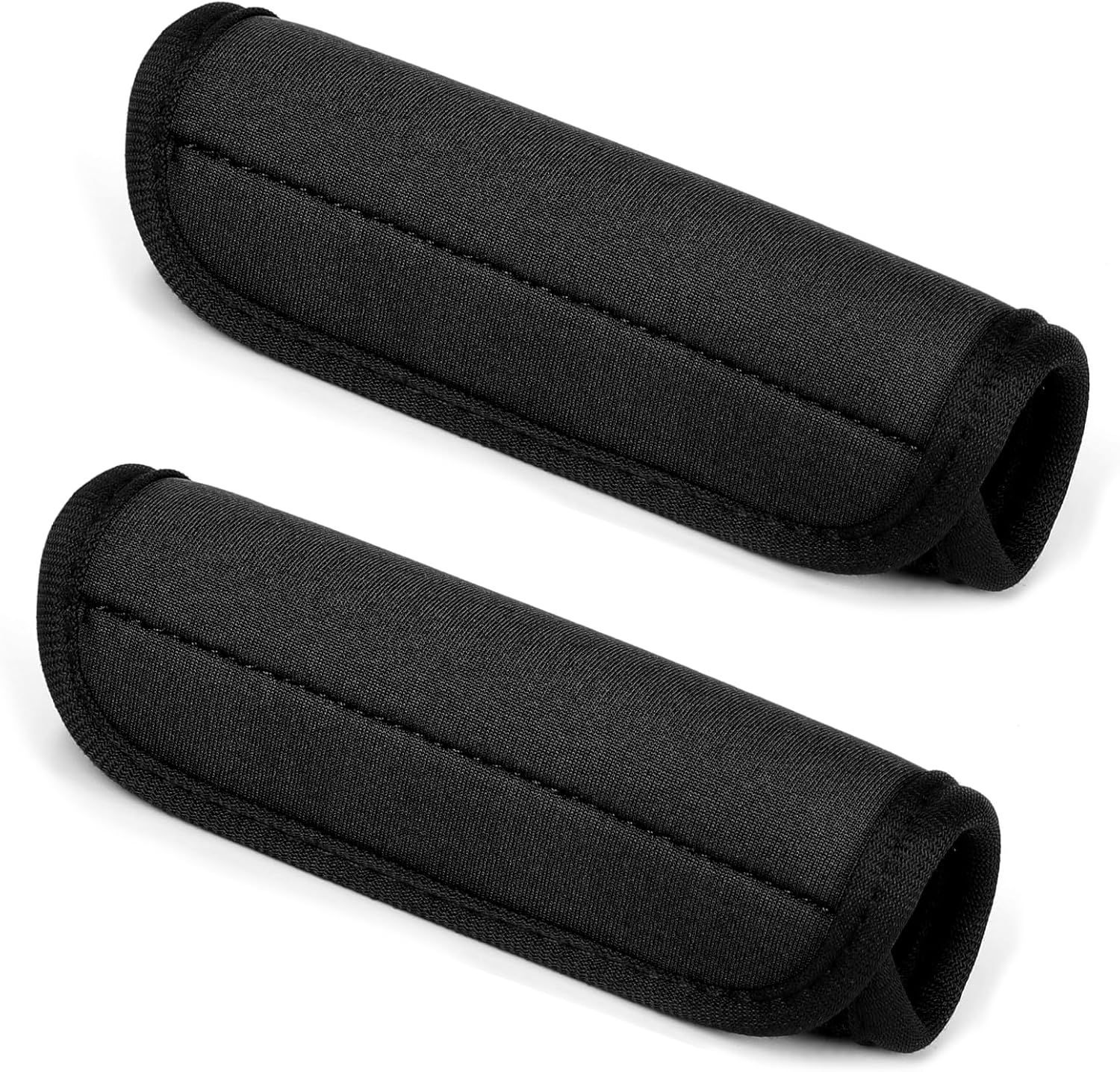 2 Pack Luggage Handle Wrap for Suitcase, Black Luggage Handle Wraps Comfortable Neoprene Suitcase Identifiers Tags Luggage Makers Covers Travel Accessories for Easy Identifying