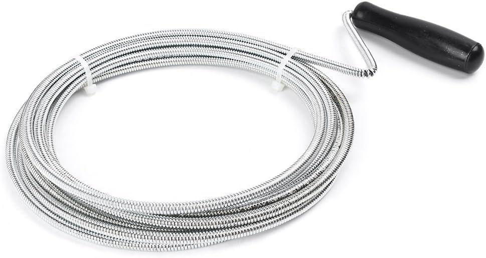 Metal Drain Cleaner and Clog Remover, 10FT long Hair Catcher Cleaning Tool, Sink Dredge Pipeline Cleaner for Bathroom Kitchen Tube Sink Basin