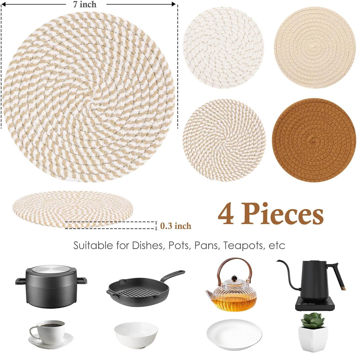 7" Trivets for Hot Dishes