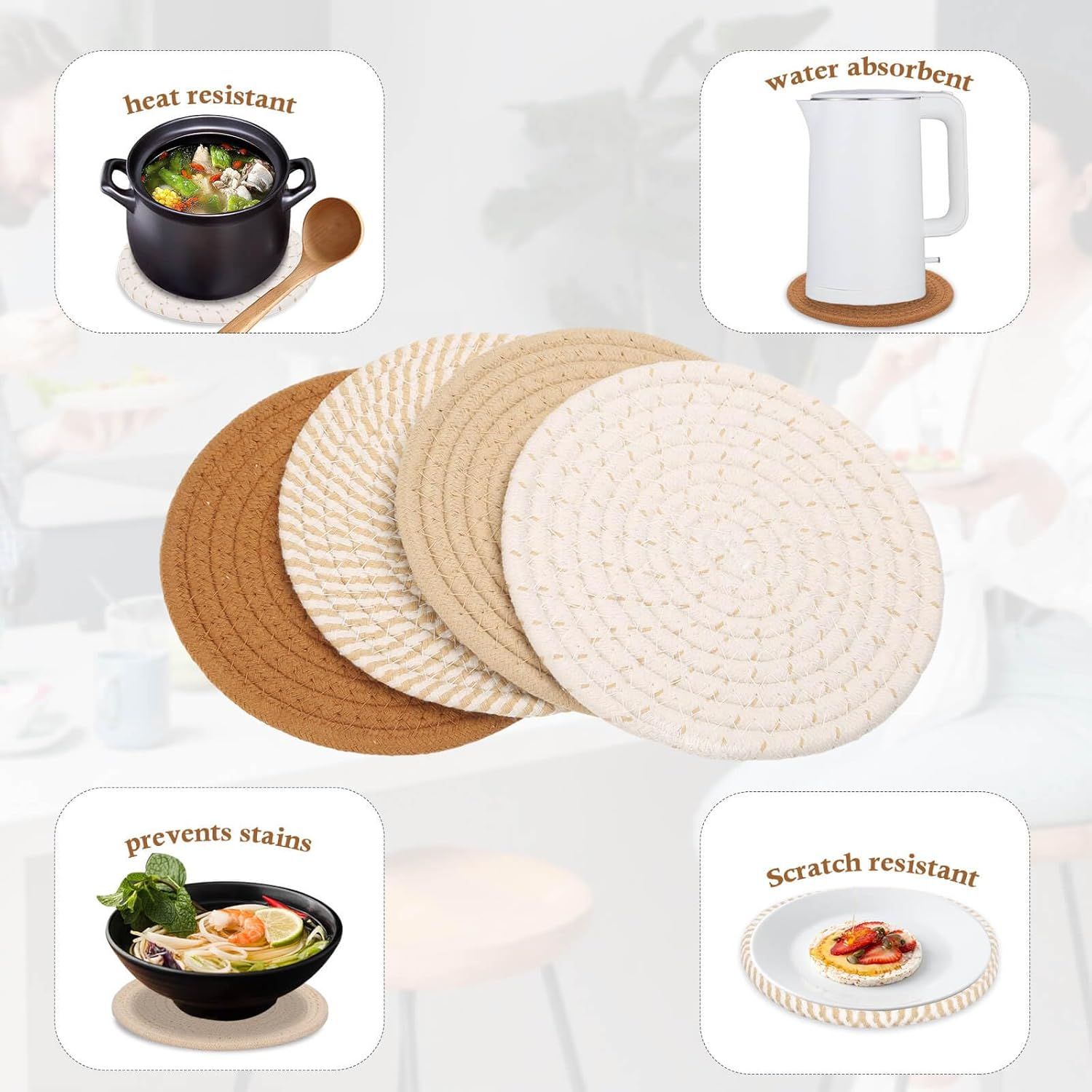 7" Trivets for Hot Dishes