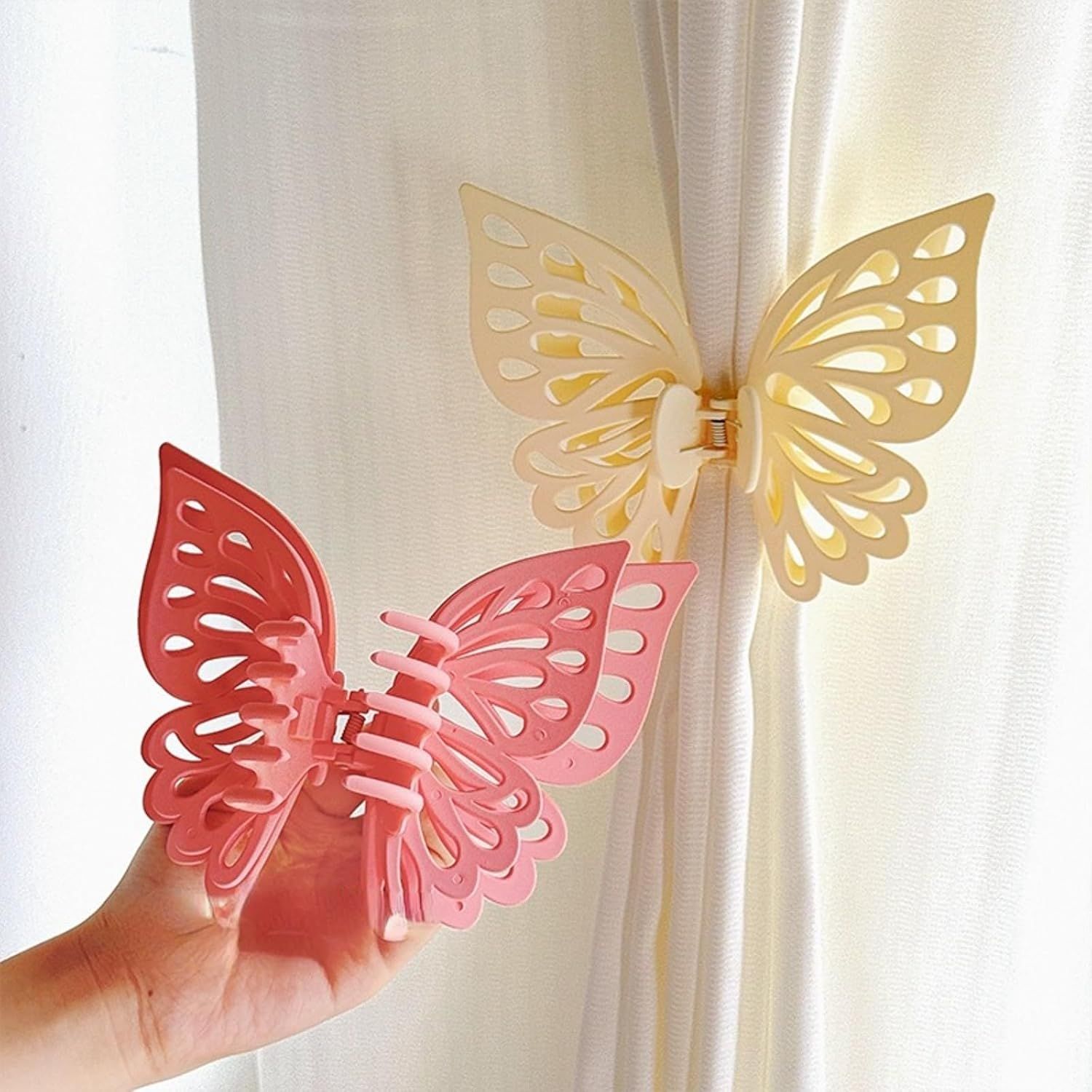 Butterfly Shape Curtain Claw Clips 2 Pack