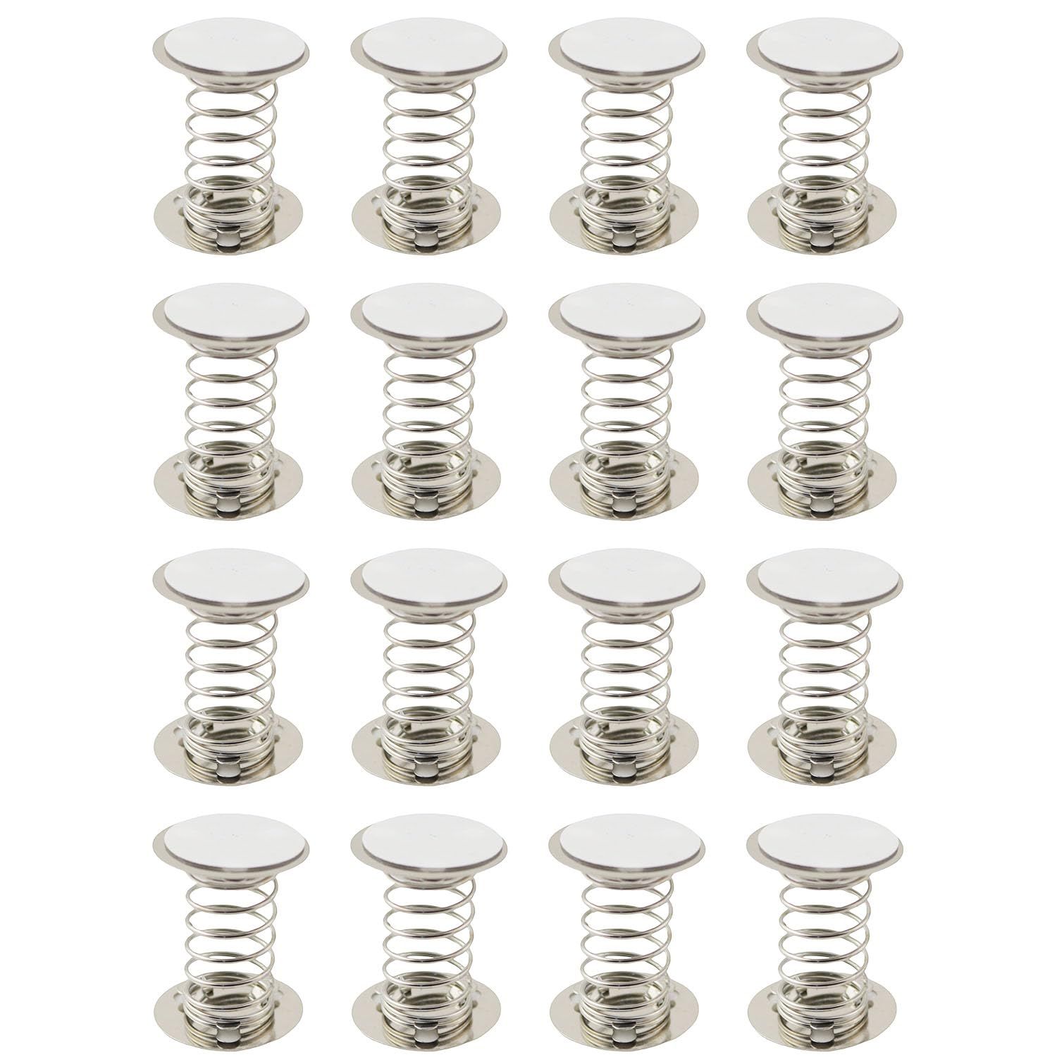 16PCS Double Sides with Adhesive Spring Base 3cm 304 Stainless Steel Accessories Spring Base DIY Toys Decorative Ornaments Shaking Head Supplies Production Accessories