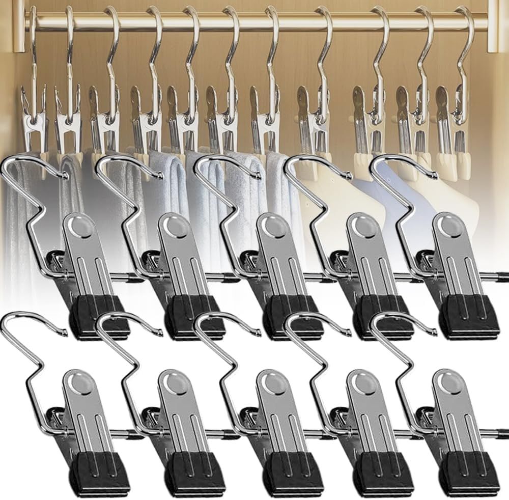 Space-Saving Clothespin Hat Pants Storage Hanging Travel Hook Space-Saving Clothespin Hat Pants Storage Hanging Travel Hook
