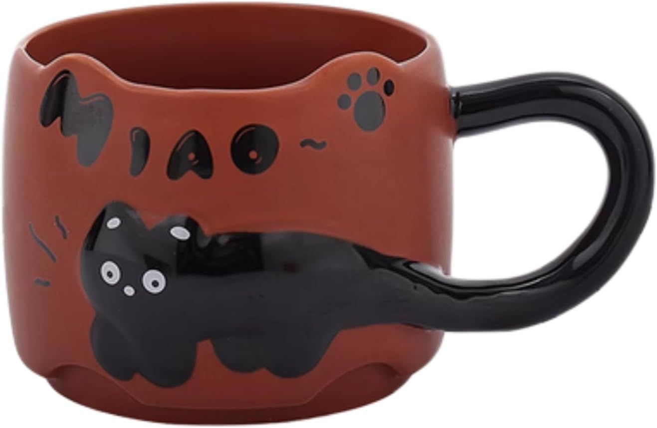 13 Oz Embossed Ceramic Cute Cat Coffee Mug Tea Mug 13 Oz Embossed Ceramic Cute Cat Coffee Mug Tea Mug
