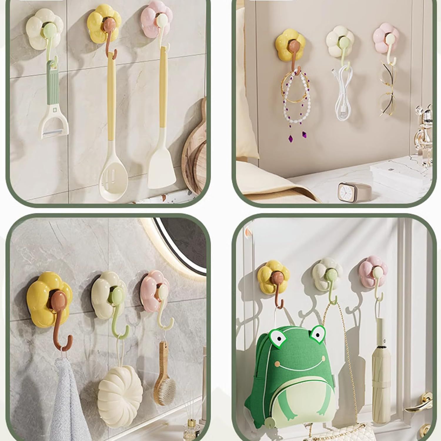 3 Pack No-Trace Vacuum Suction Cup Hooks