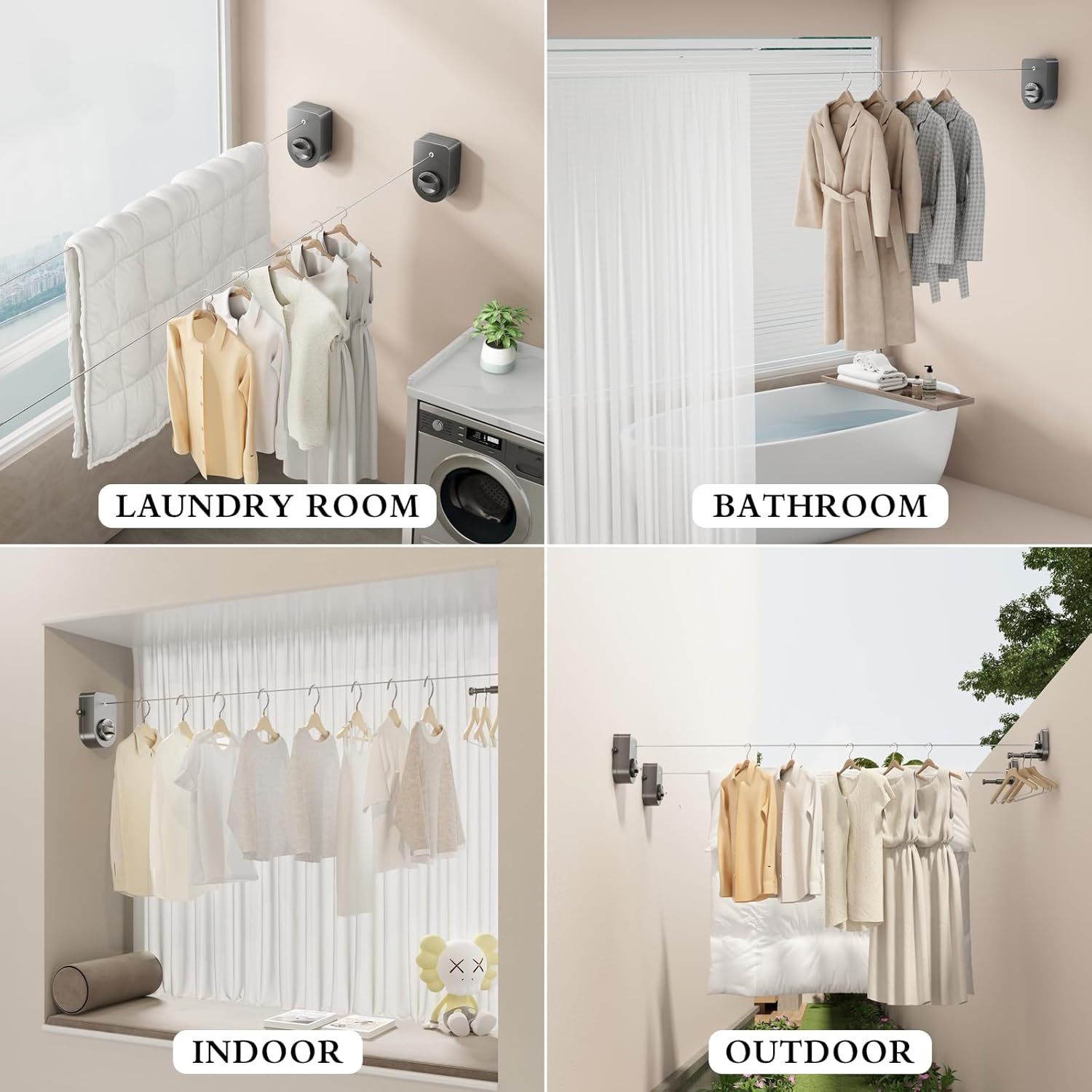 Retractable Clothesline Indoor