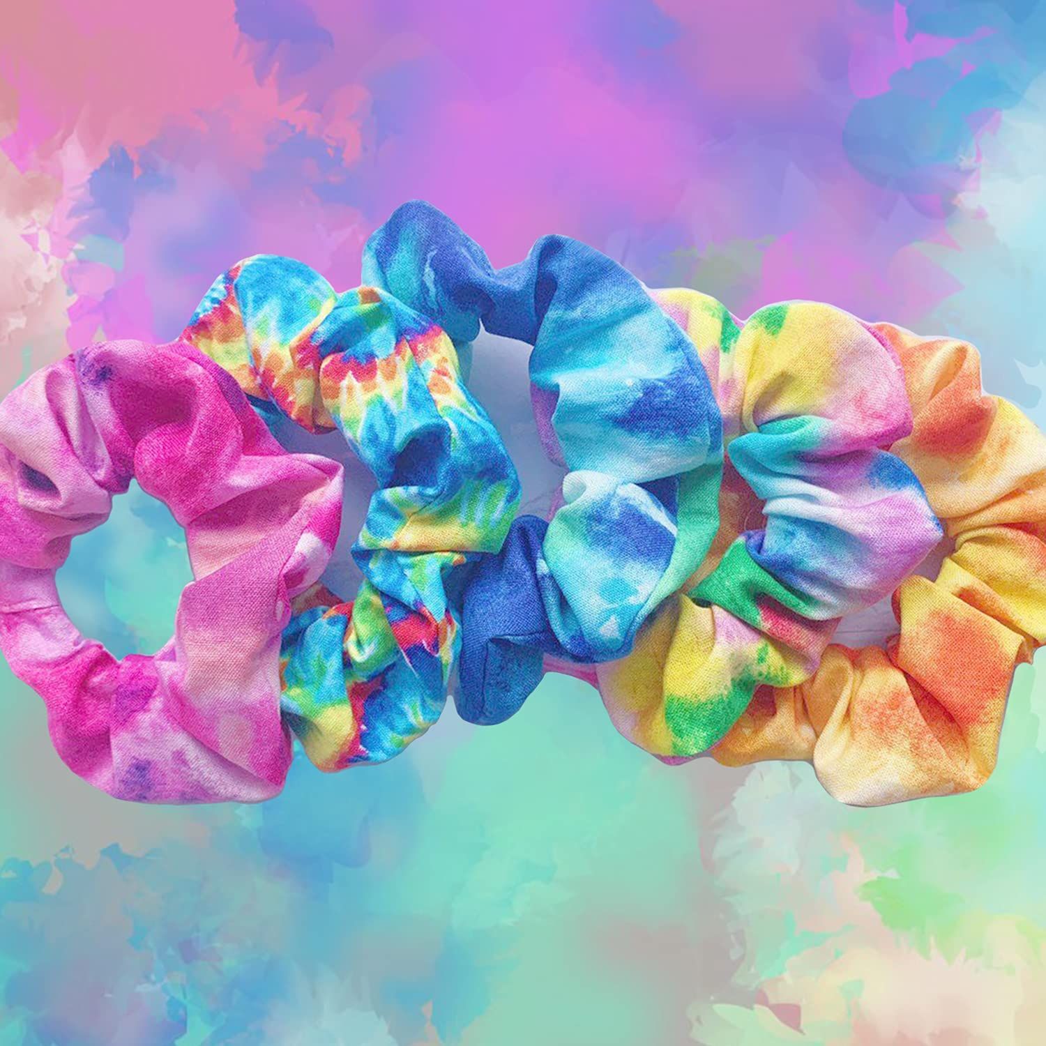 White Scrunchies or Tie Dye