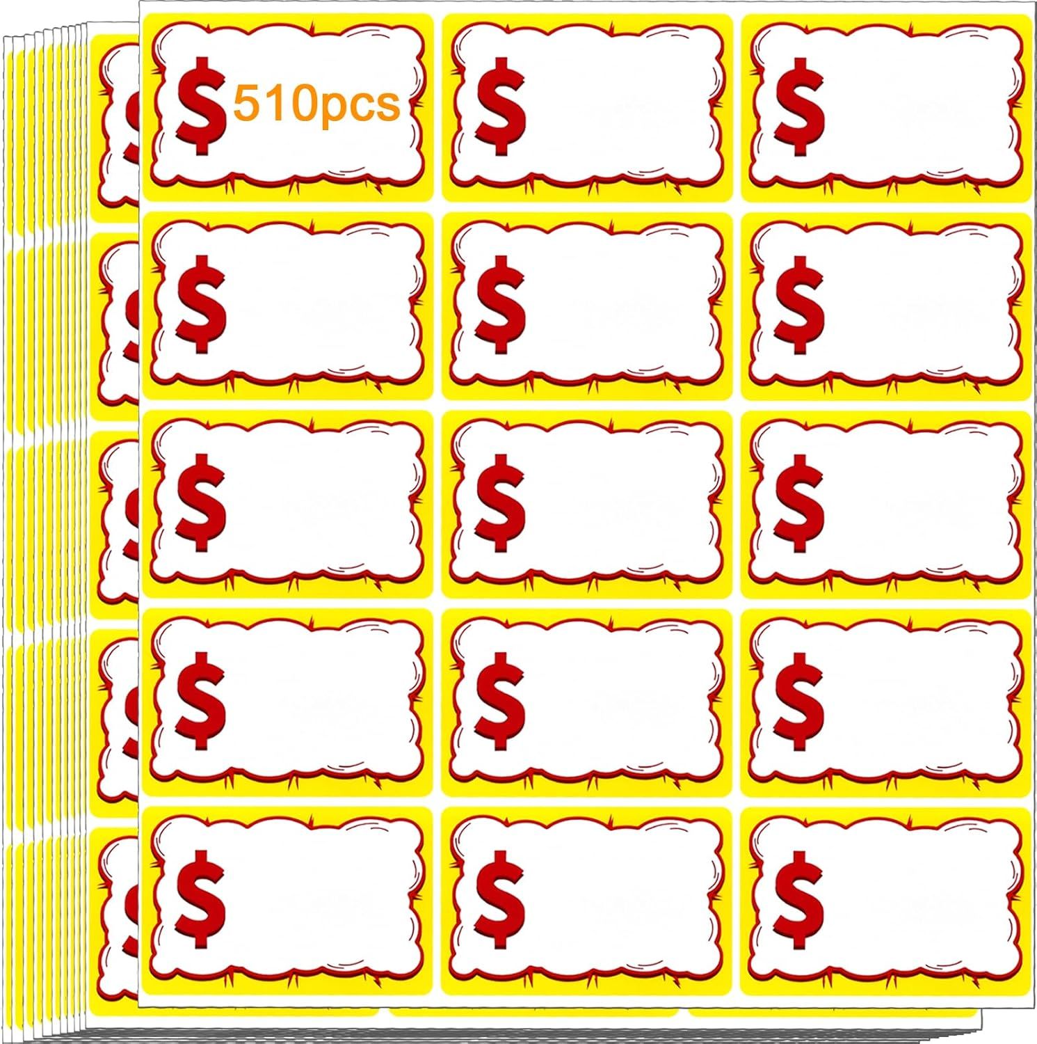 510 PCS Removable Garage Sale Price Stickers