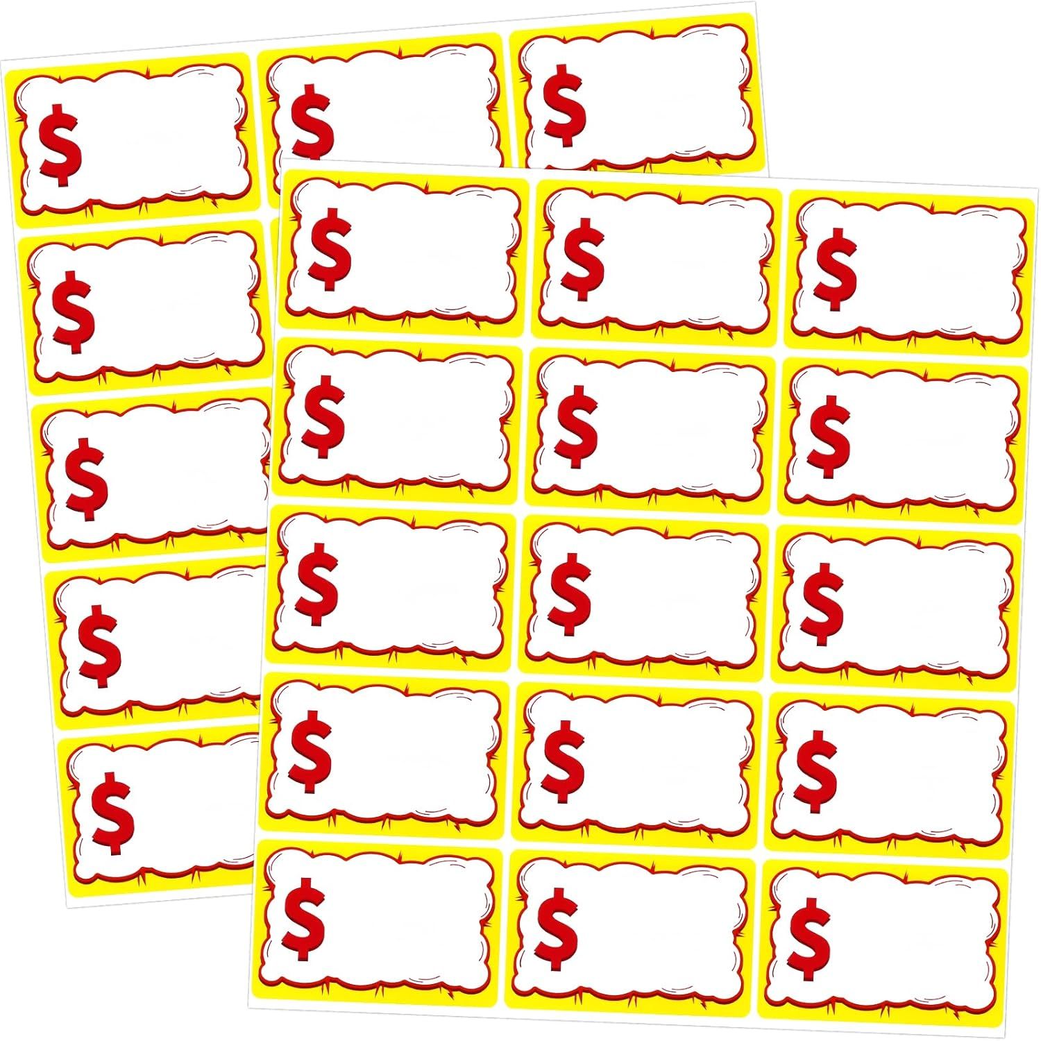 510 PCS Removable Garage Sale Price Stickers
