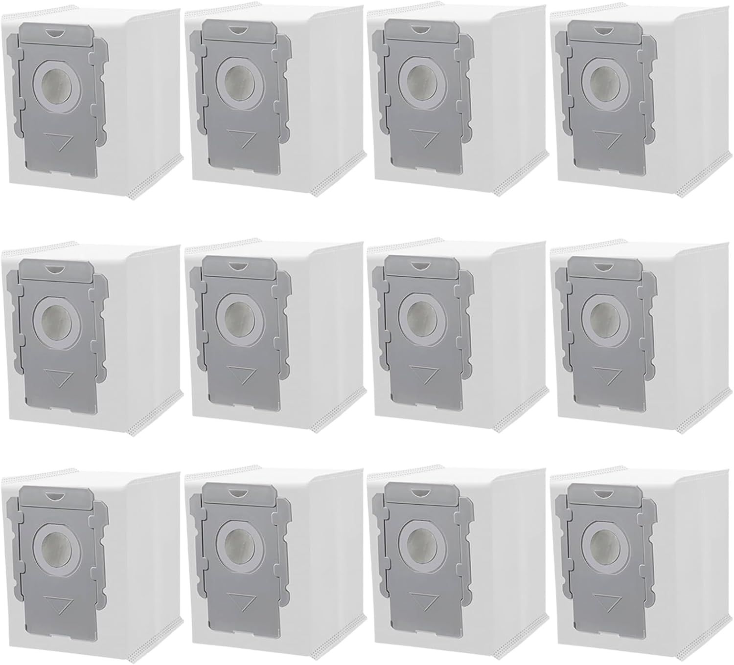 12 Pack Vacuum cleaner bags or irobot Roomba i7 i7+ i8 i8+ i3 i3+ i4 i4+ i6 i6+ j7 j7+ s9 s9+, i and s and j Series Clean Base Automatic Dirt Disposal Bags