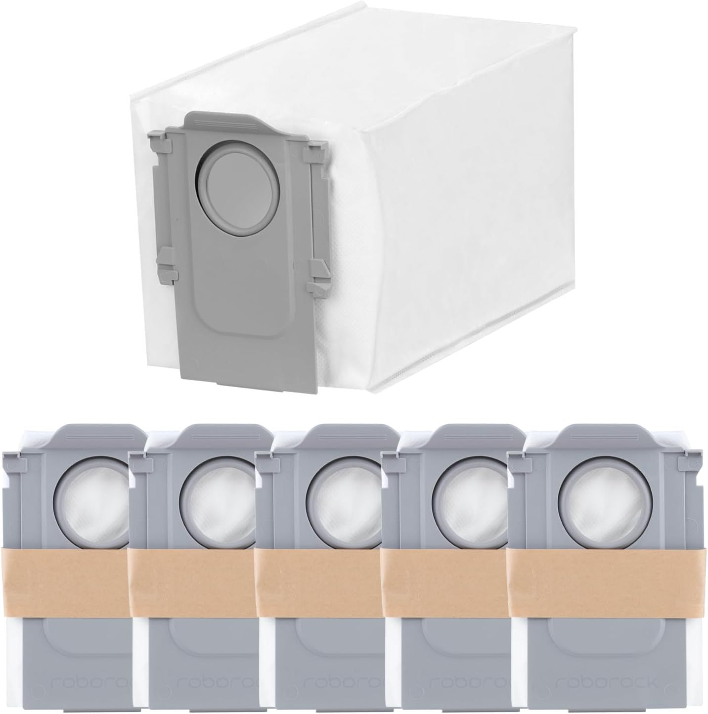 6 Packs Disposable Dust Bags or QV35A, Saros10series, Saros20, Saros 20 Sonic, QrevoCurv2low, QrevoCurv, QrevoEdgeS5A, QrevoSlim, S8MaxUltra, QrevoMaxV, QRevo series Robot Vacuum