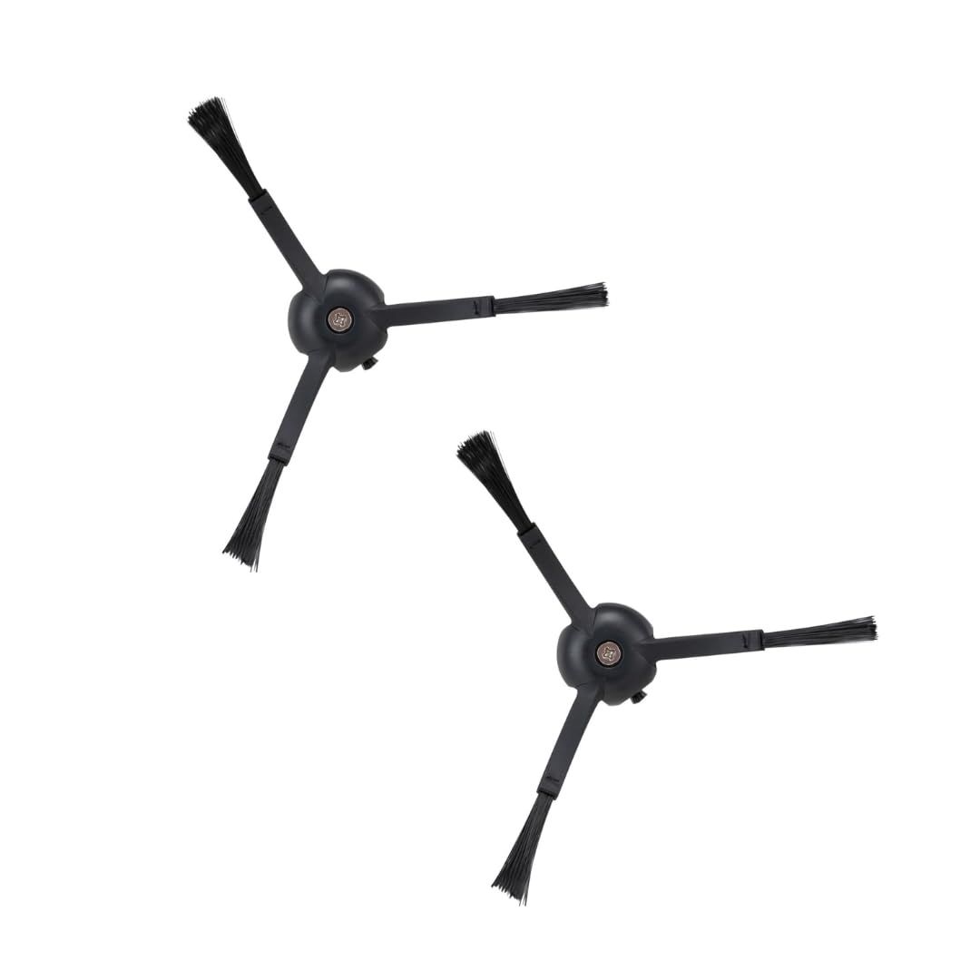 Side Brushes Replacement (2 Pieces) or S8 Pro Ultra, S7 Max Ultra, Qrevo, Qrevo Slim, Series o S7 MaxV/S7/Q7Max/Q8 Max/S8/Q7/Q5/S6/S5/S4/E5/E4/E3/E2 Robot Vacuum Cleaner, Black