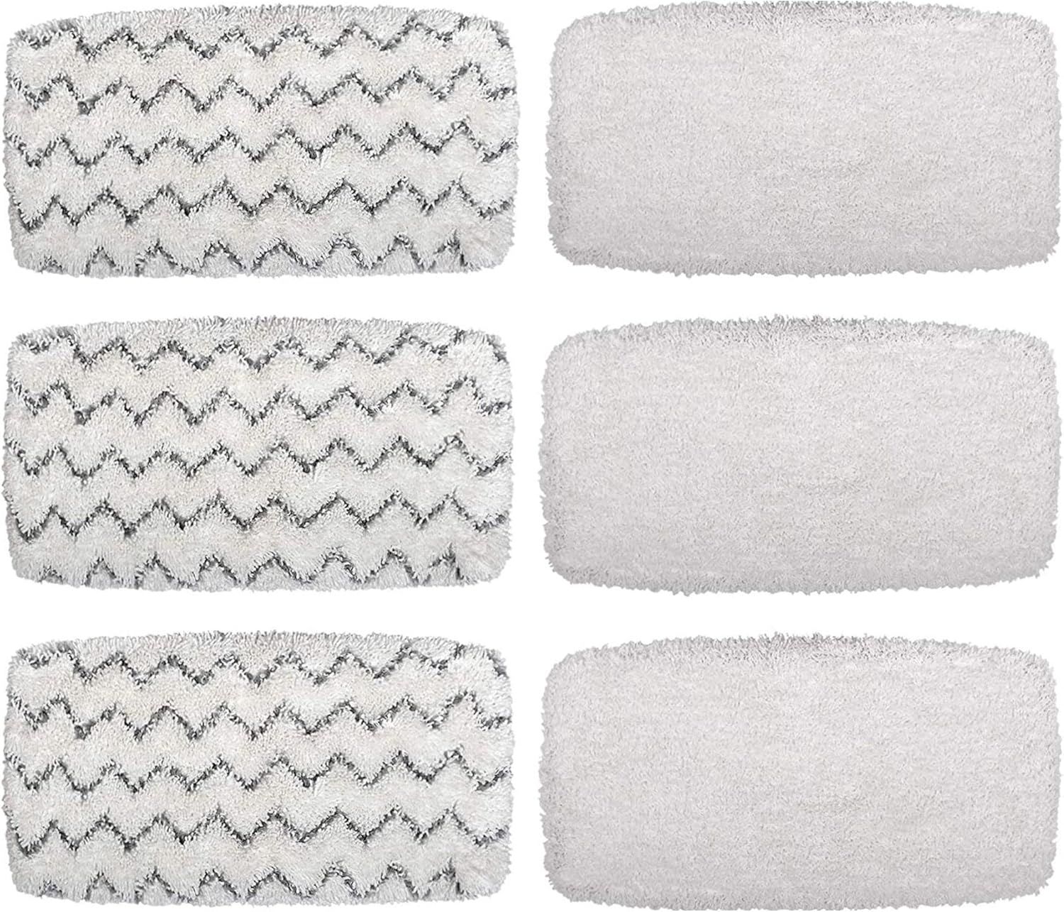 Steam Mop Pads or Bissell Powerresh Vac & Steam Series - 6 Pack, Compatible with 2747A, 1132, 1543, 1632, 1652 Models, Hard loor Mop