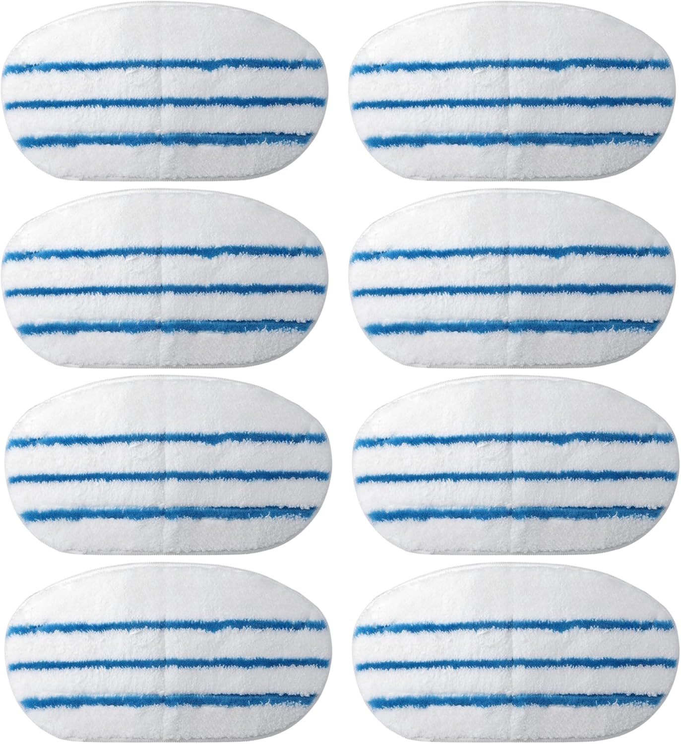 8 Pack Steam Mop Pads or PurSteam ThermaPro 10-in-1 Steam Mop Washable Reusable Pads by