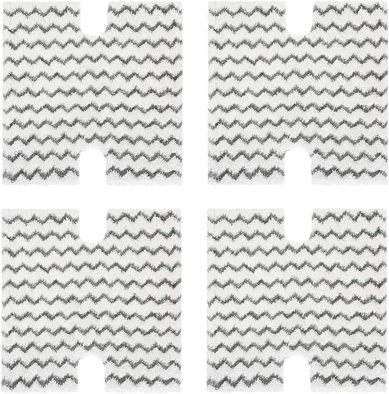4 Pack Steam Mop Pads Replacement or Shark Lit-Away Pro & Shark Genius Mop System Pocket Mop S3973 S3973D S3973WM S5001 S5002Q S5003A S5004 S5004W S6001W S6001WM S6002 S6002C S6003D S6003W