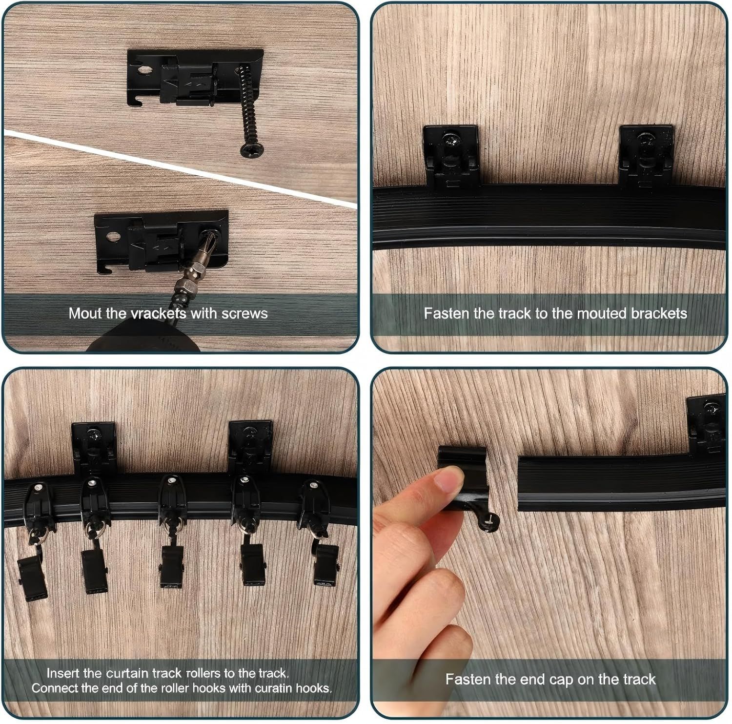 6.5 eet/ 2 Meters lexible Bendable Ceiling Curtain Track