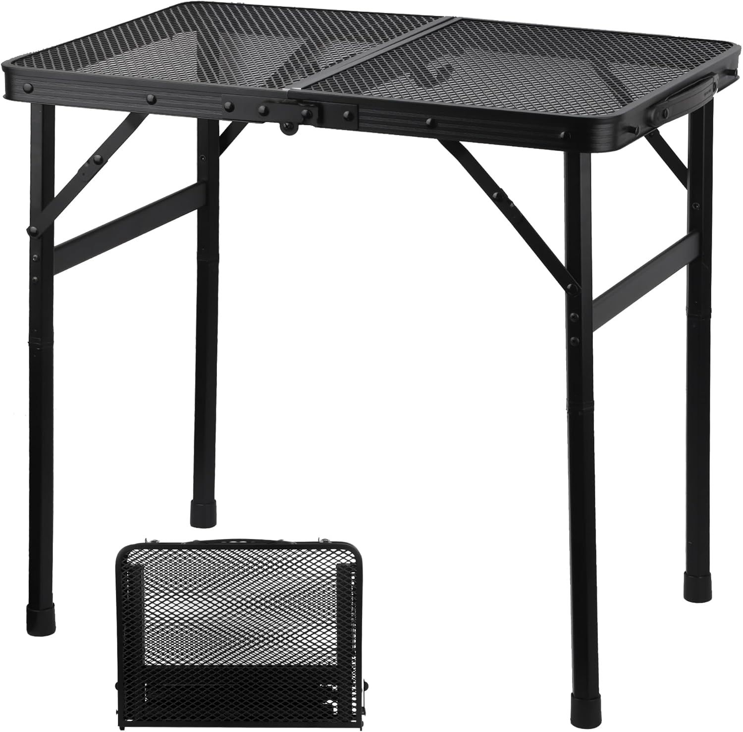 Camping Table with Mesh Desktop