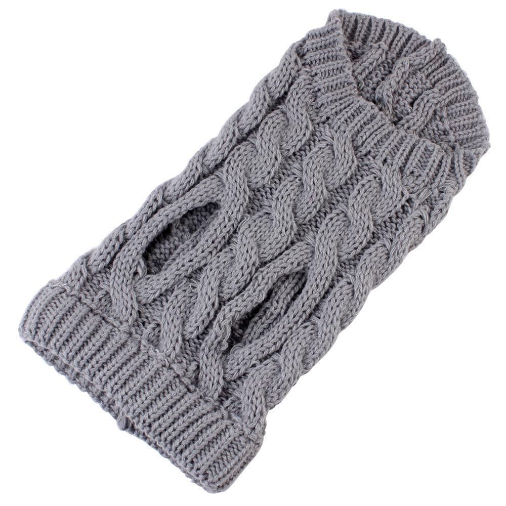 Pet Dog Sweater Pet Turtleneck Knitting Sweater Winter Warmer Clothes Pet Pullover Knitwear - Red