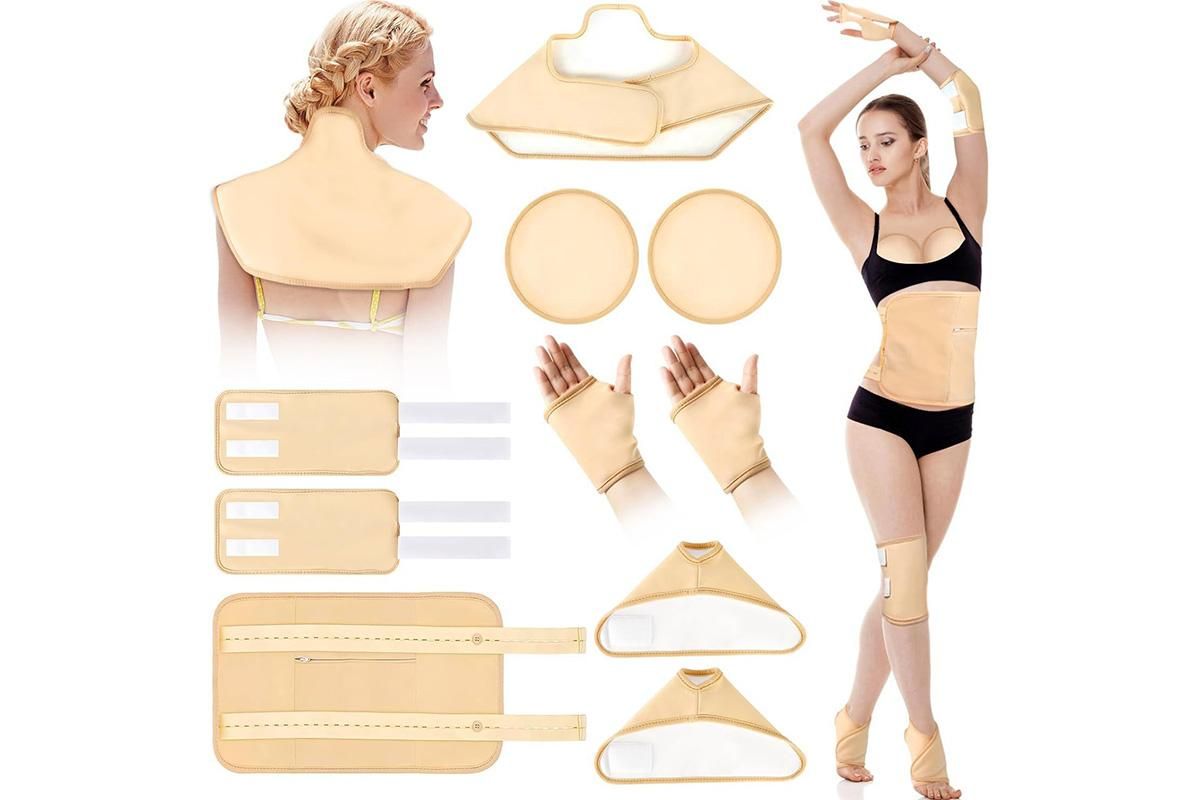 10PCS Castor Oil Pack Wraps Reusable Adjustable Elastic Straps for Neck Shoulder Chest Waist Knee Feet 10PCS Castor Oil Pack Wraps Reusable Adjustable Elastic Straps for Neck Shoulder Chest Waist Knee Feet