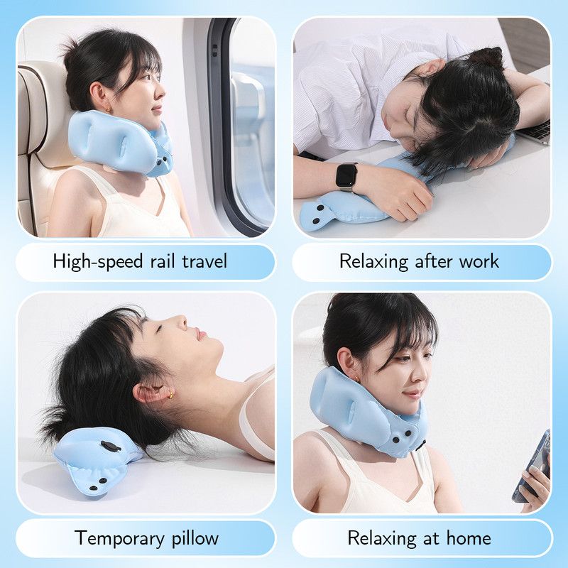 Portable Inflatable Travel Neck Pillow