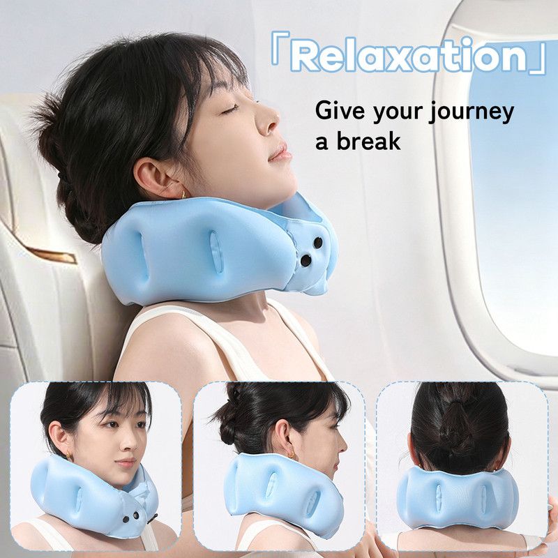 Portable Inflatable Travel Neck Pillow