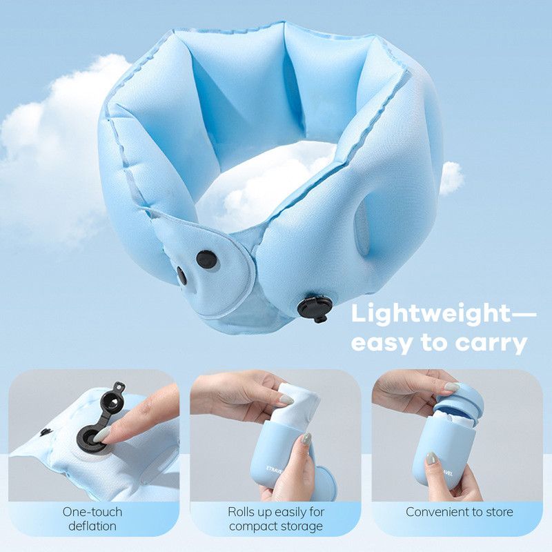 Portable Inflatable Travel Neck Pillow