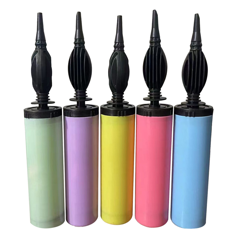 Hand-held balloon pump, macaron-colored plastic inflator, manual inflation tool specifically designed for party balloons; colors shipped at random